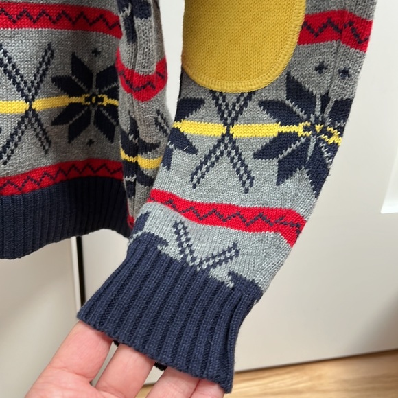 Hanna Andersson Winter Snowflake Print Sweater Boys - Size 120 (US 6/7) - Picture 5 of 7